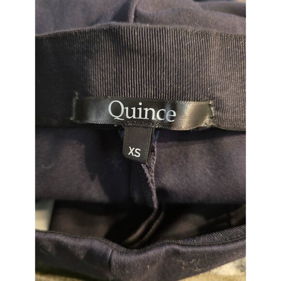 Quince Ultra-Stretch Ponte Pintuck Pants Black XS - Picture 2 of 5